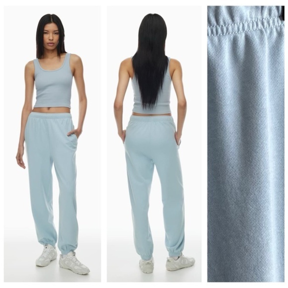 Aritzia Light Blue Airy Terry Sweatfleece Sweatpants Joggers XS